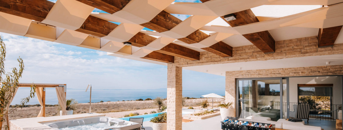 Plant Villas Novalja, Terasse