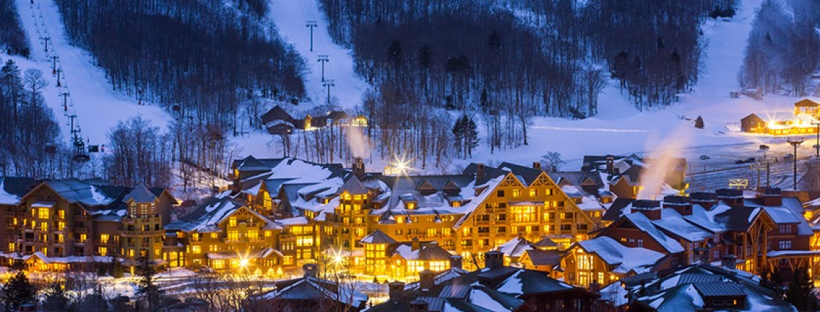 The Lodge at Spruce Peak im Winter